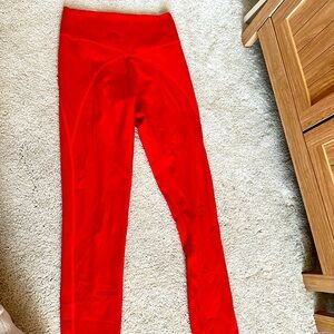 Aerie offline goals legging bright red size medium